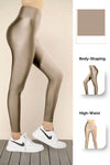 Petroleum Glossy Leggings - oneinmelon