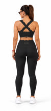 Black Racer Back Scalloped Set