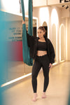 Scalloped Black Sclupt Top
