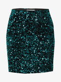 Bottle Green Sequin Skirt - oneinmelon