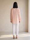 Cotton linen shirt one size-with sequin work