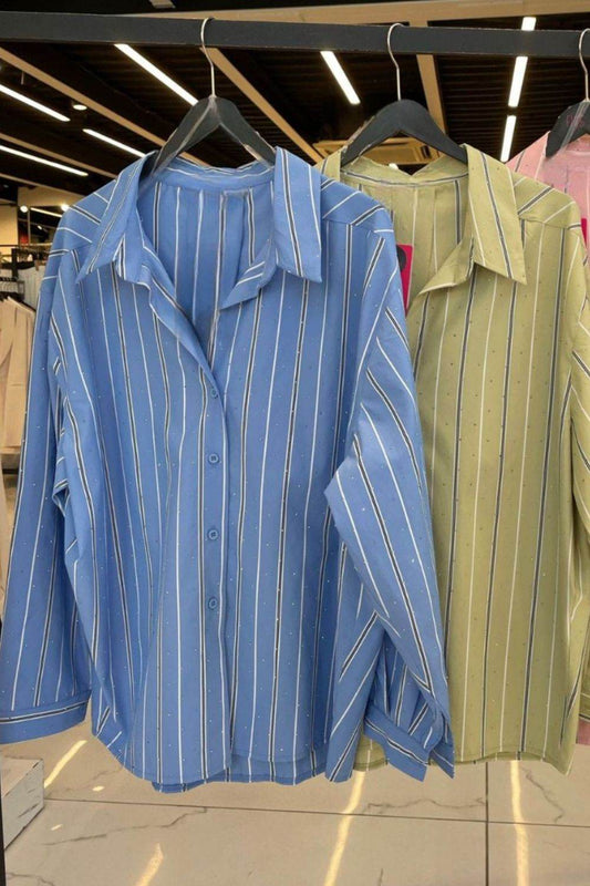 Viscose rhinestone shirts - oneinmelon