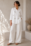 Viscose fabric diamond studded rhinestone shirt