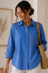 Viscose rhinestone shirts