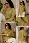 Viscose rhinestone shirts
