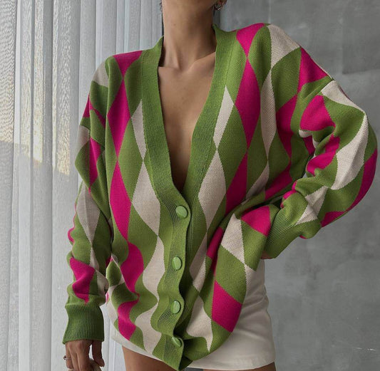Green Cardigan - oneinmelon