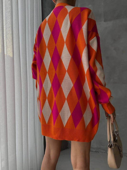 Orange Cardigan - oneinmelon