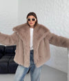 Fawn Faux fur jacket - oneinmelon
