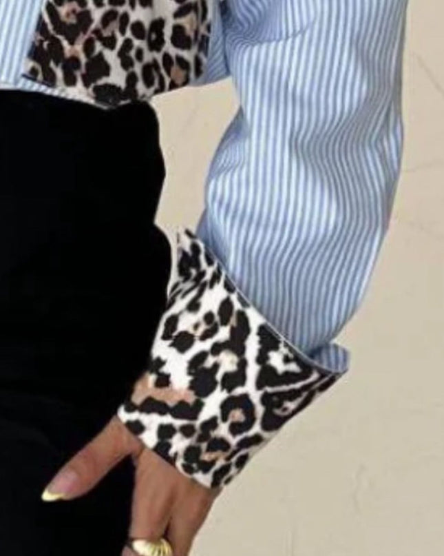 Cotton leopard print shirt