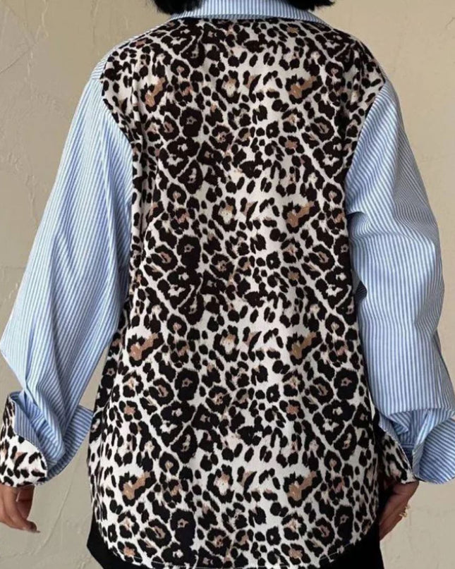 Cotton leopard print shirt