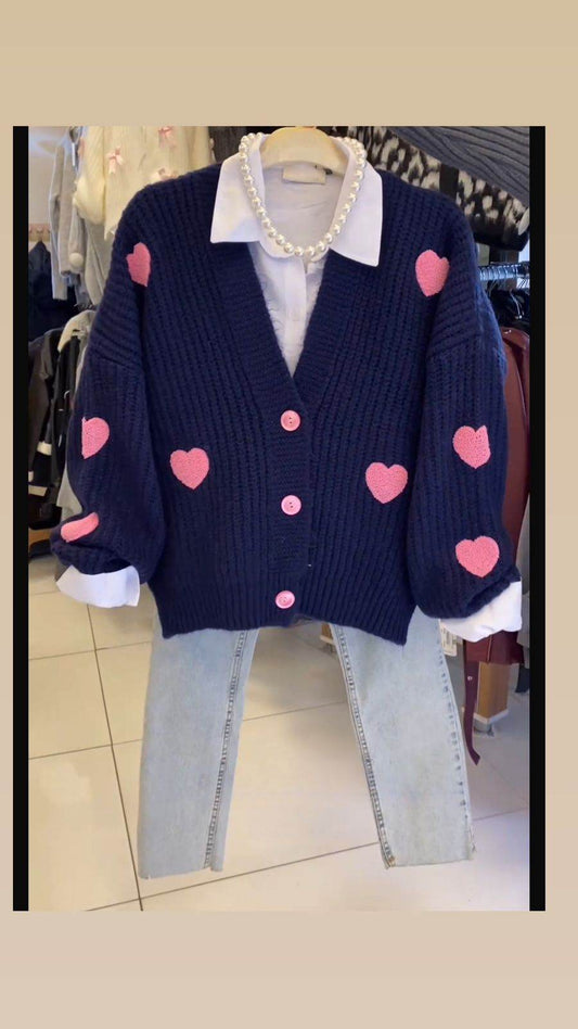 Blue Cardigans One Size - oneinmelon