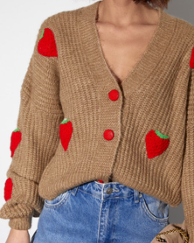 Brown Cardigans One Size