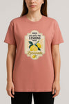Cotton printed T-shirt - Dusty rose - oneinmelon