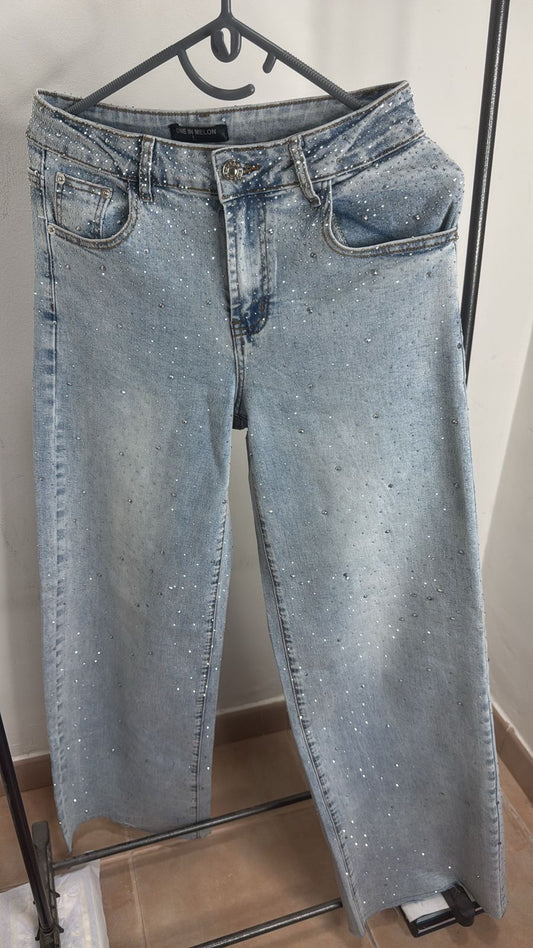 Rhinestone denim Jeans