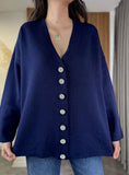 Crystal Button Cardigans