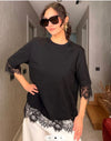 Backless lace top