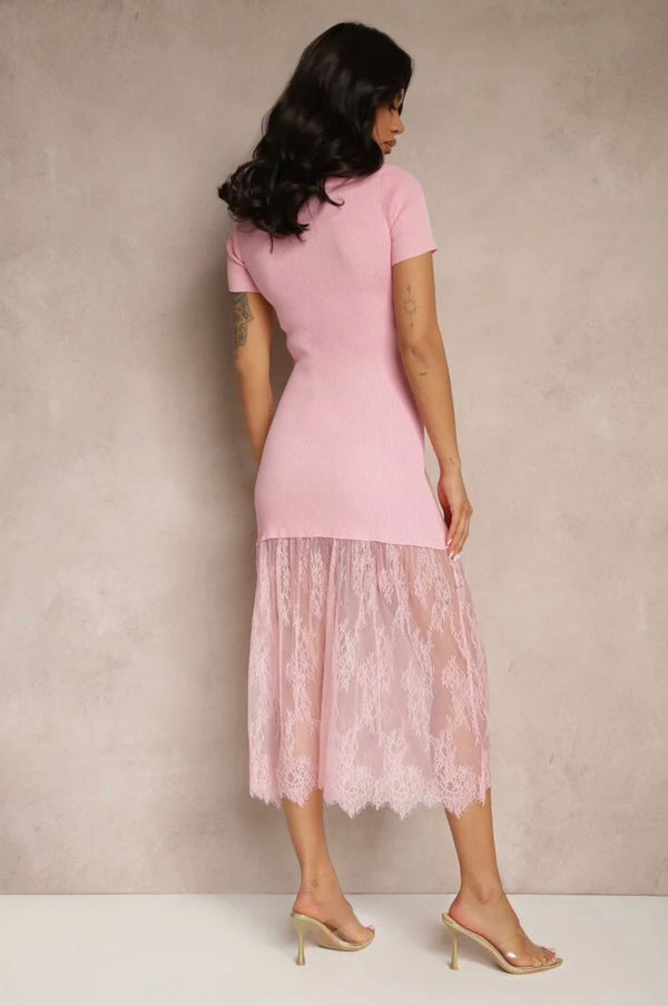 Lycra Bodycon Lace Dress