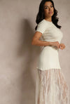 Lycra Bodycon Lace Dress