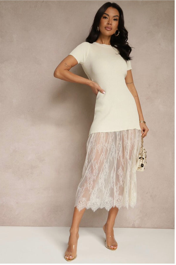 Lycra Bodycon Lace Dress