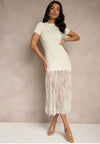 Lycra Bodycon Lace Dress