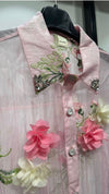 Floral 3d Tencel shirt For Top