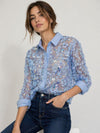 Floral 3D net shirt