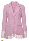 Pink Lace Blazer
