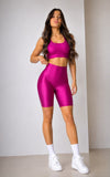 Berry Pink Tank Top + Biker Short Set