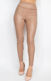 Fawn Fleece Faux Leather Leggings
