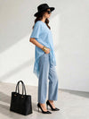 Asymmetric Relaxed Lace Tee For Top