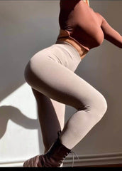 Camel Fleece Leggings - oneinmelon