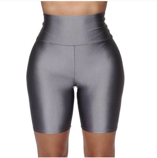 Grey Biker Short - oneinmelon