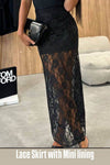 lace skirt with mini lining - oneinmelon