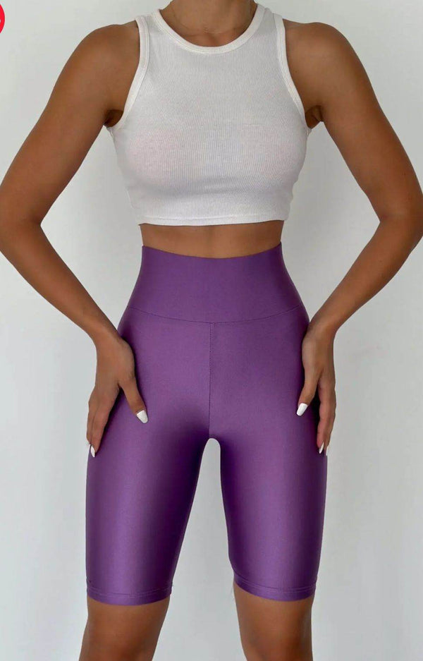 Lavender Biker Short - oneinmelon