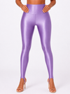 Lilac Stirrup Glossy Leggings
