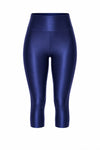 Navy Blue Glossy Capri