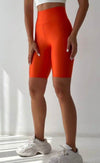 Orange Biker Short - oneinmelon