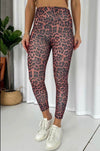 Leopard fleece leggings - oneinmelon