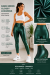 Dark Green Glossy Legging