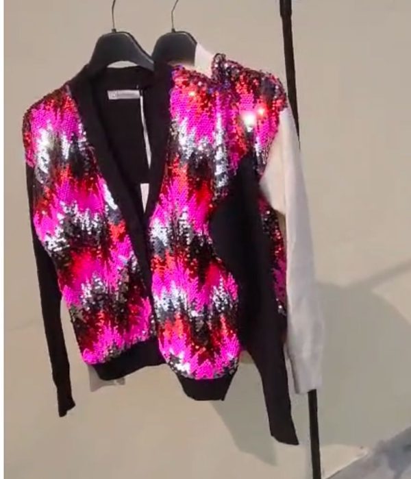 One size sequin cardigan