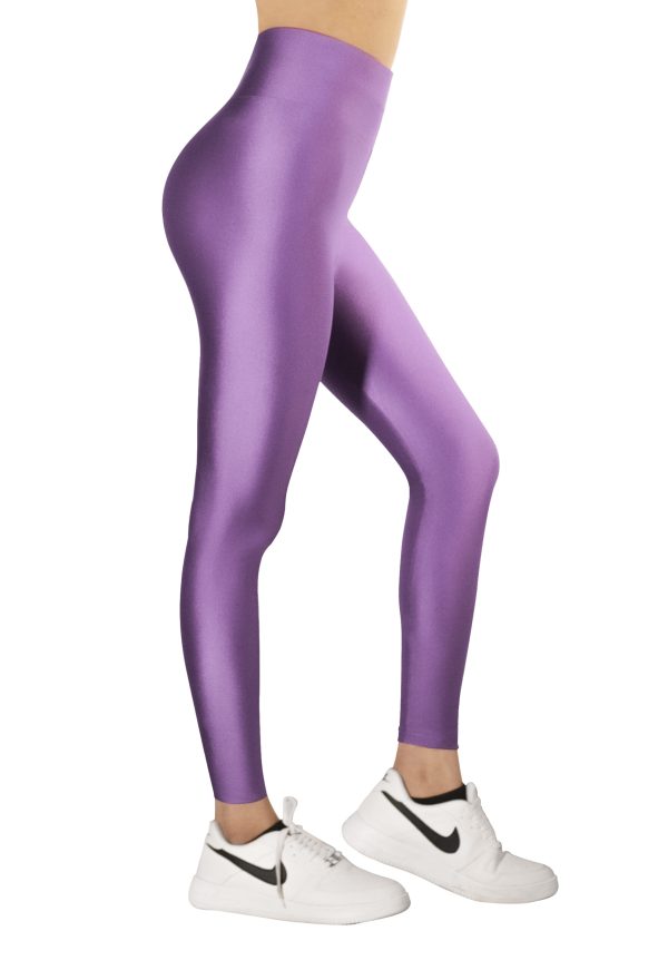 Lavender Glossy Leggings