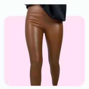 Fleece Faux Leather Leggings