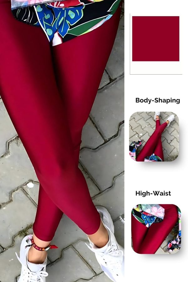 Cherry Glossy Leggings