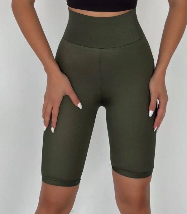 Olive Biker Short